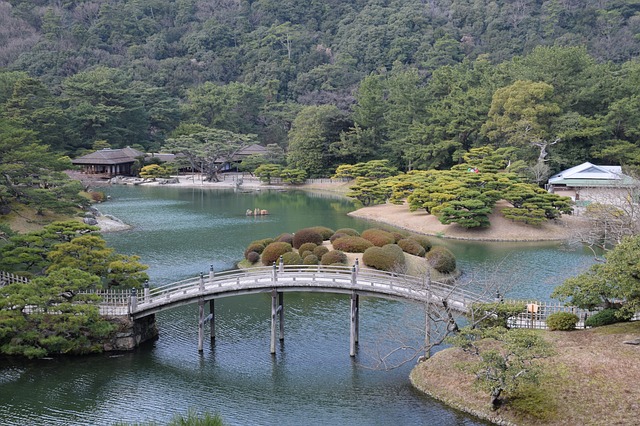 Ritsurin Park reopened to tourists after COVID-19